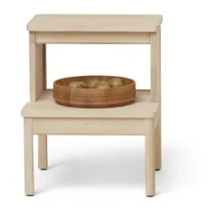 Form & Refine Stools*A line step stool, White oak Beige