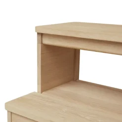 Form & Refine Stools*A line step stool, White oak Beige