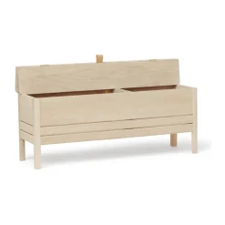 Form & Refine Benches*A Line storage bench 111 cm, White oak Beige