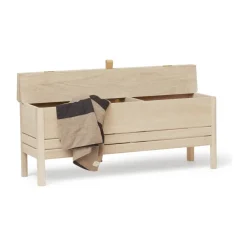 Form & Refine Benches*A Line storage bench 111 cm, White oak Beige