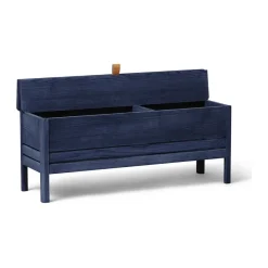 Form & Refine Benches*A Line storage bench 111 cm, Indigo Special Edition Blue