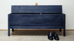Form & Refine Benches*A Line storage bench 111 cm, Indigo Special Edition Blue