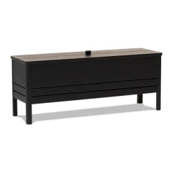 Form & Refine Benches*A Line storage bench 111 cm, Black