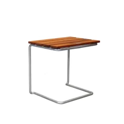 Grythyttan Stålmöbler Seating*A3 table/footstool, Teak-hot-dip galvanized stand Brown