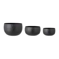 Bloomingville Garden Details & Accessories*Abisha flower pot 3-pack, Black