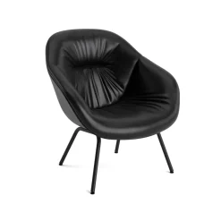 HAY Armchairs & Footstools*About a Lounge AAL87 Soft armchair, Sense - steel frame Black