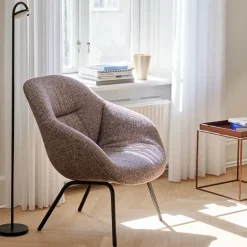 HAY Armchairs & Footstools*About a Lounge AAL87 Soft armchair, Sense - steel frame Black