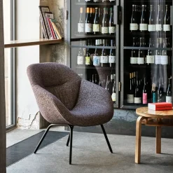HAY Armchairs & Footstools*About a Lounge AAL87 Soft armchair, Sense - steel frame Black