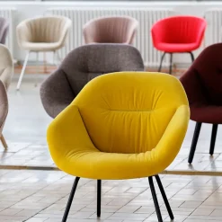 HAY Armchairs & Footstools*About a Lounge AAL87 Soft armchair, Sense - steel frame Black