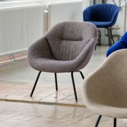 HAY Armchairs & Footstools*About a Lounge AAL87 Soft armchair, Sense - steel frame Black