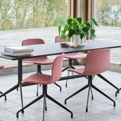 HAY Dining Tables*About a Table 10 dining table, linoleum 160x80 cm frame Black