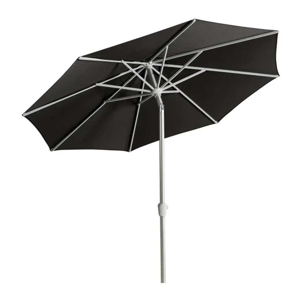 Brafab Sun Protection*Abriola parasol, Charcoal , Ø270 cm Black