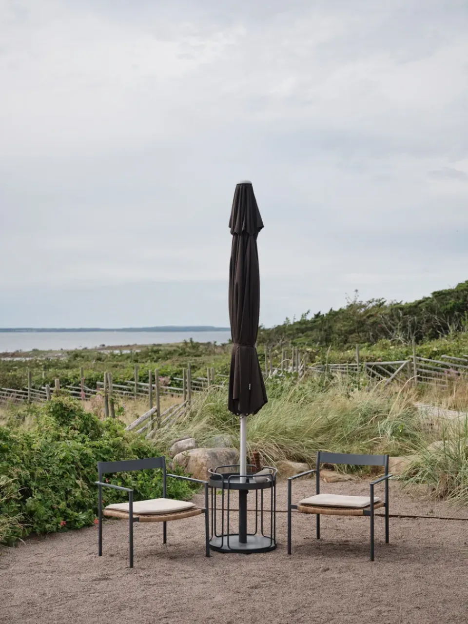 Brafab Sun Protection*Abriola parasol, Charcoal , Ø270 cm Black