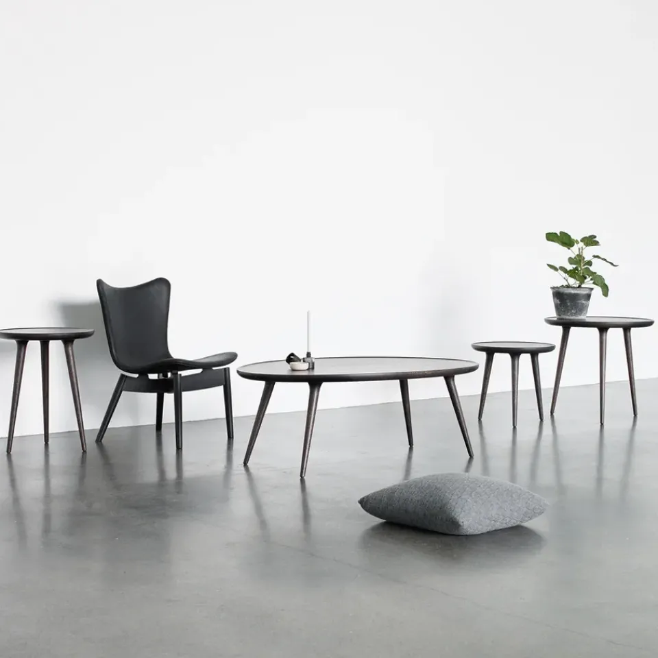 Mater Side Tables*Accent side table, oak sirka , large Grey