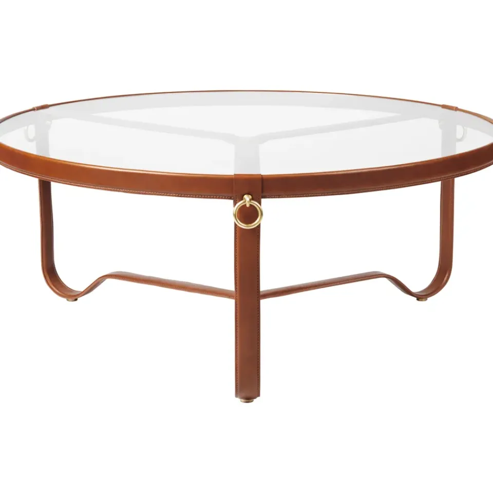 GUBI Coffee Tables*Adnet coffee table Ø100 cm, Tan Brown