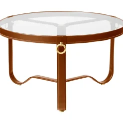 GUBI Coffee Tables*Adnet coffee table Ø70 cm, Tan Brown
