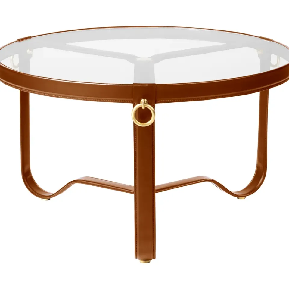 GUBI Coffee Tables*Adnet coffee table Ø70 cm, Tan Brown