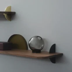 AYTM Shelves & Shelving Systems*Aedes shelf 50 cm, wallnut-black BrownBlack