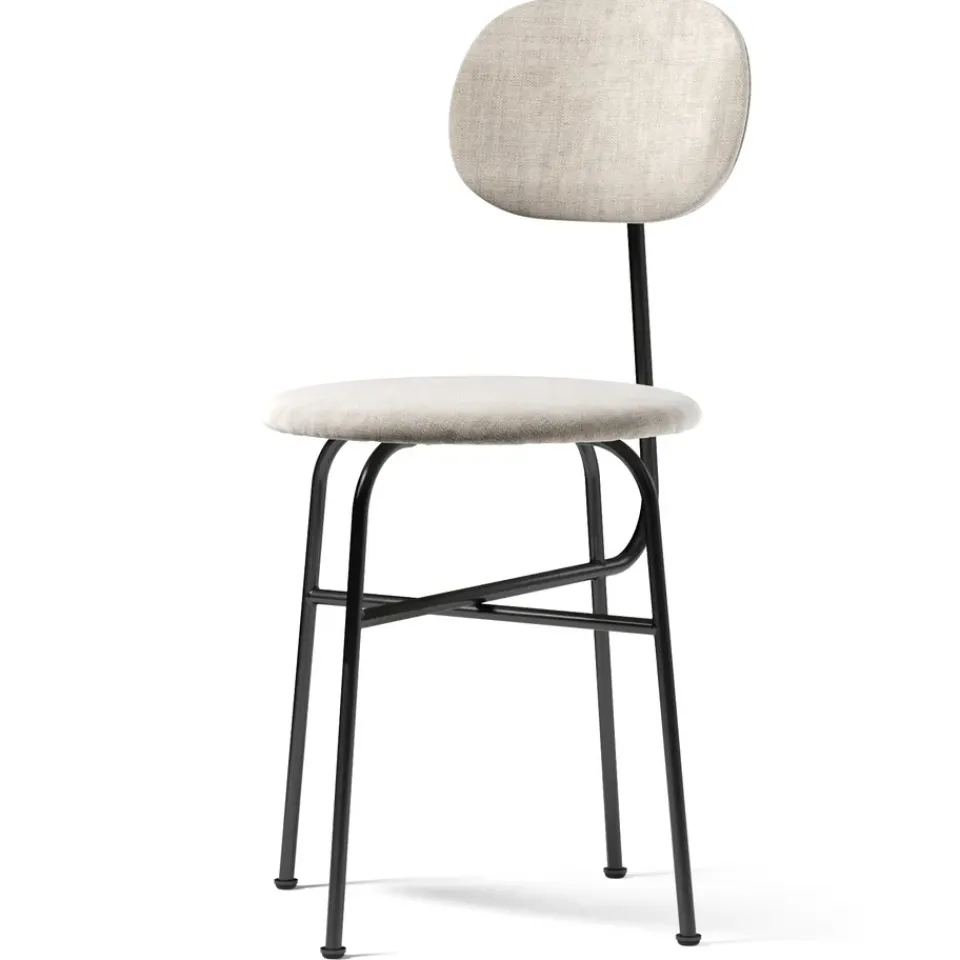 Audo Copenhagen Chairs*Afteroom chair black legs fabric seat, maple 222 Grey