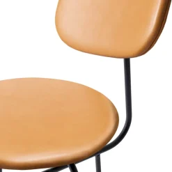 Audo Copenhagen Bar Stools*Afteroom plus barstool leather upholstery 63.5 cm, Dakar 0250 Orange