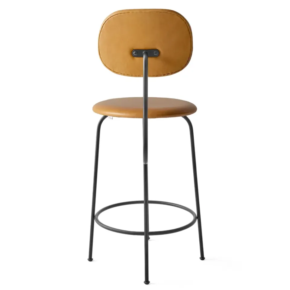 Audo Copenhagen Bar Stools*Afteroom plus barstool leather upholstery 63.5 cm, Dakar 0250 Orange