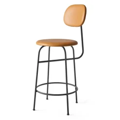 Audo Copenhagen Bar Stools*Afteroom plus barstool leather upholstery 63.5 cm, Dakar 0250 Orange