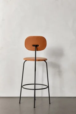 Audo Copenhagen Bar Stools*Afteroom plus barstool leather upholstery 63.5 cm, Dakar 0250 Orange