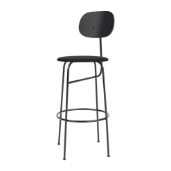 Audo Copenhagen Bar Stools*Afteroom plus barstool leather upholstery 63.5 cm, Dakar 0842 Black