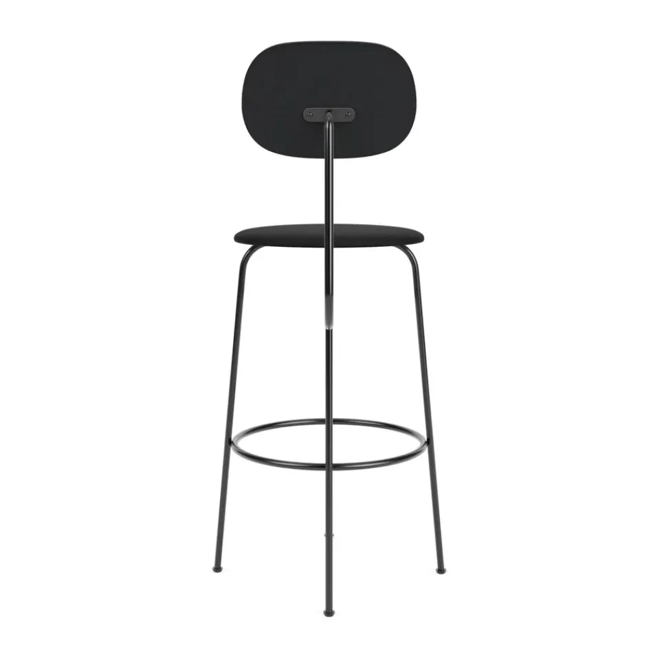 Audo Copenhagen Bar Stools*Afteroom plus barstool leather upholstery 63.5 cm, Dakar 0842 Black