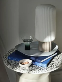 Broste Copenhagen Side Tables*Agari side table Ø45x45 cm, Rainy day grey-black GreyBeige