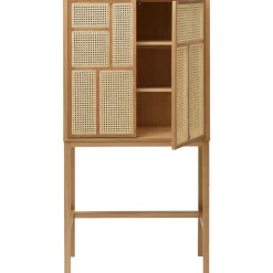 Design House Stockholm Display & Glass Cabinets*Air display cabinet, Oak. rotting Brown