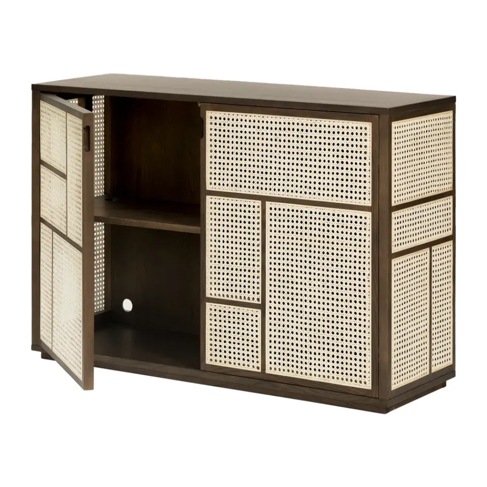 Design House Stockholm Display & Glass Cabinets*Air side table, Dark oak Brown