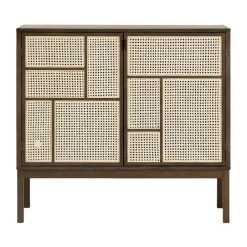 Design House Stockholm Display & Glass Cabinets*Air side table, Dark oak, 120x110 cm, with legs Brown