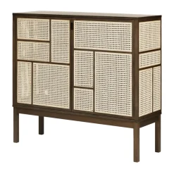 Design House Stockholm Display & Glass Cabinets*Air side table, Dark oak, 120x110 cm, with legs Brown