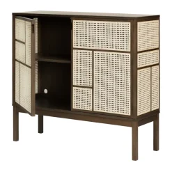 Design House Stockholm Display & Glass Cabinets*Air side table, Dark oak, 120x110 cm, with legs Brown