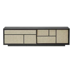 Design House Stockholm T.V & Media Units|Dressers & Sideboards*Air side table low, , rattan Black