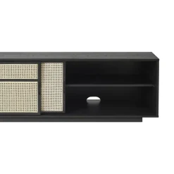 Design House Stockholm T.V & Media Units|Dressers & Sideboards*Air side table low, , rattan Black