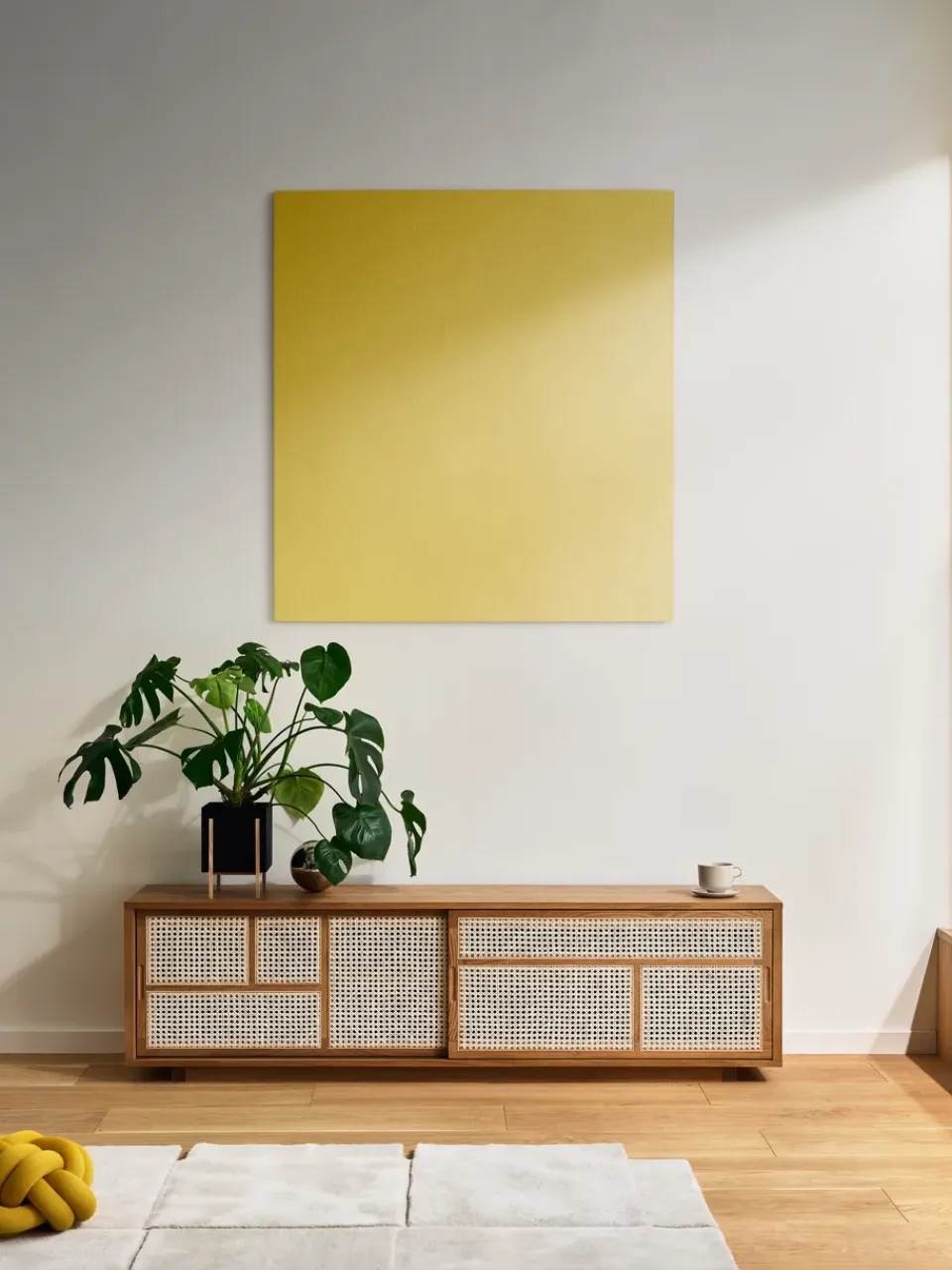 Design House Stockholm T.V & Media Units|Dressers & Sideboards*Air side table low, Oak, rattan Brown