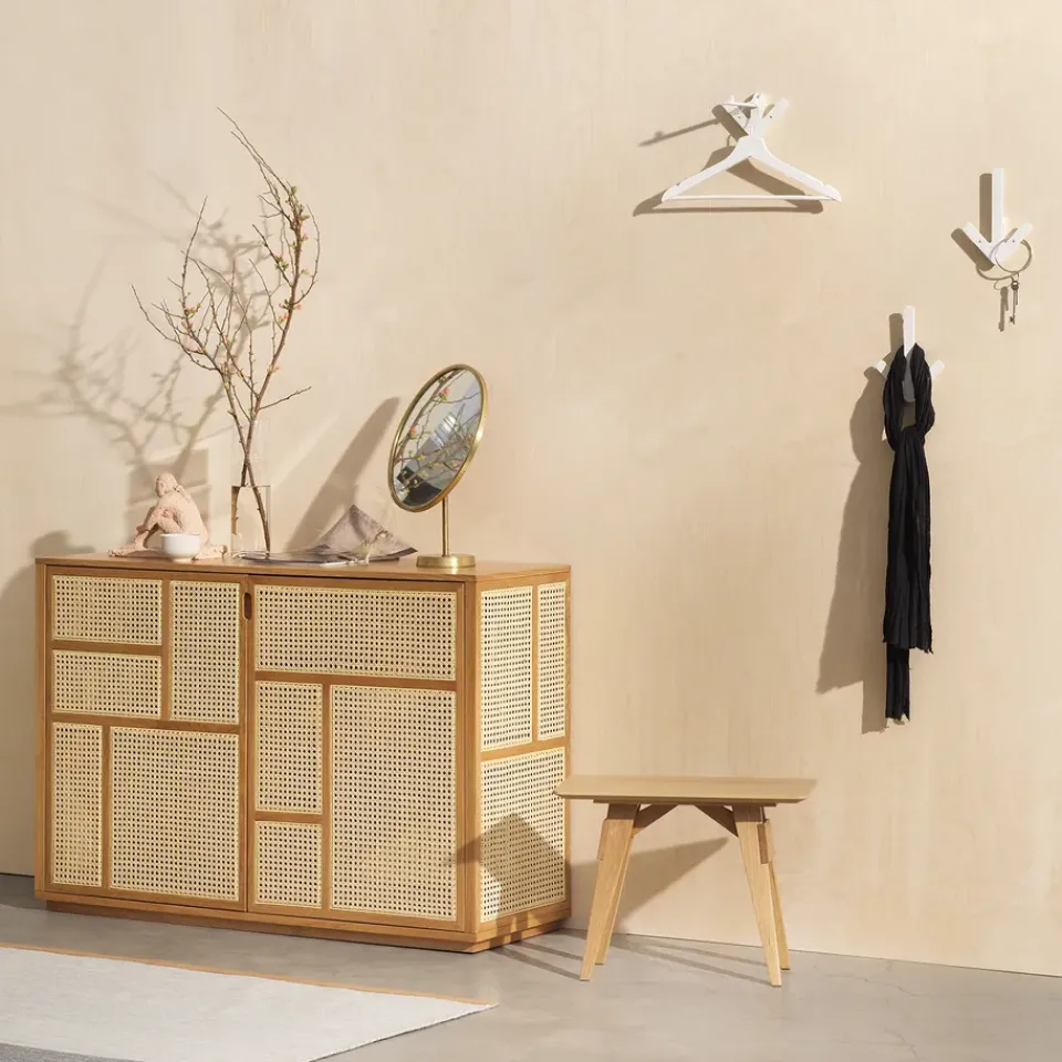 Design House Stockholm Display & Glass Cabinets*Air side table, Oak BeigeBrown