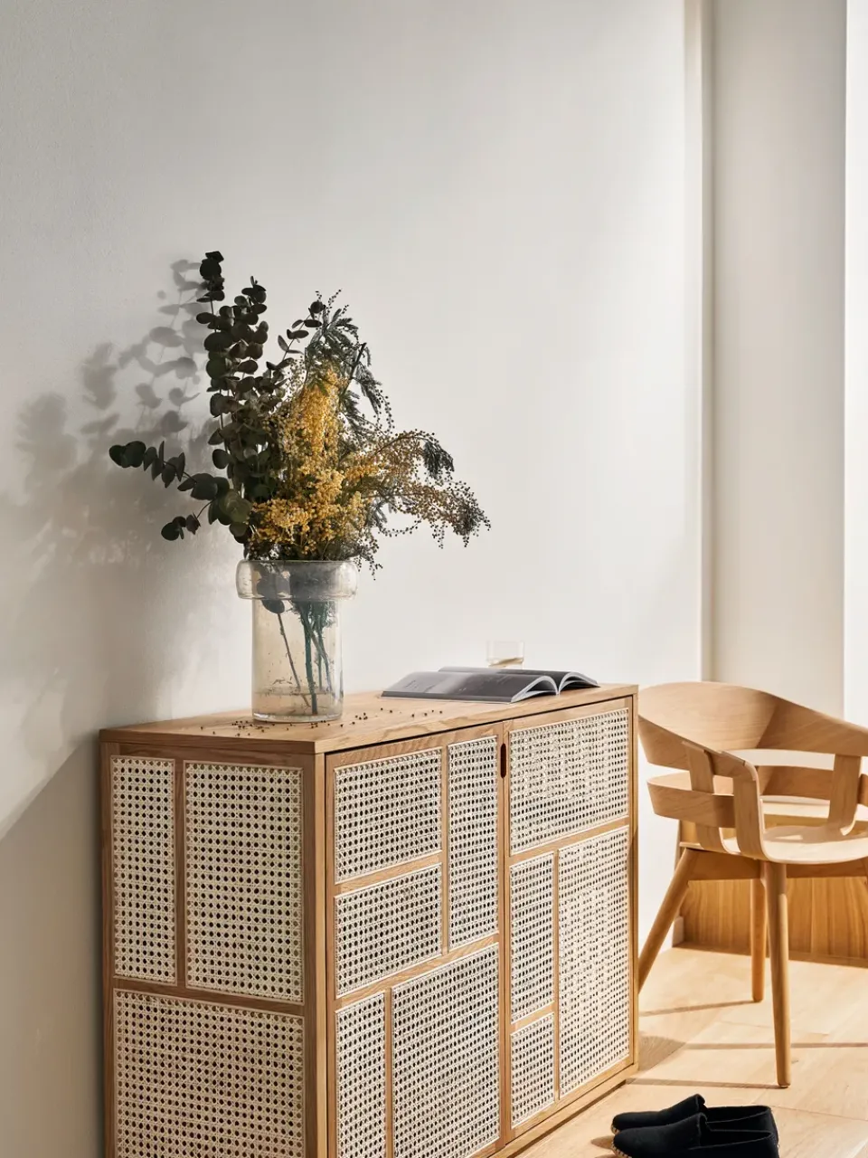 Design House Stockholm Display & Glass Cabinets*Air side table, Oak BeigeBrown