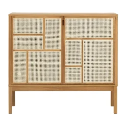 Design House Stockholm Display & Glass Cabinets*Air side table, Oak, 120x110 cm, with legs Beige