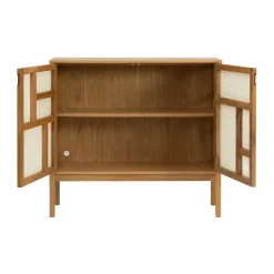 Design House Stockholm Display & Glass Cabinets*Air side table, Oak, 120x110 cm, with legs Beige