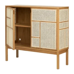 Design House Stockholm Display & Glass Cabinets*Air side table, Oak, 120x110 cm, with legs Beige