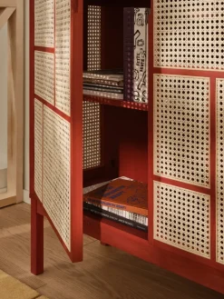 Design House Stockholm Display & Glass Cabinets*Air side table, , 120x110 cm, with legs Red