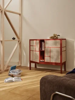 Design House Stockholm Display & Glass Cabinets*Air side table, , 120x110 cm, with legs Red