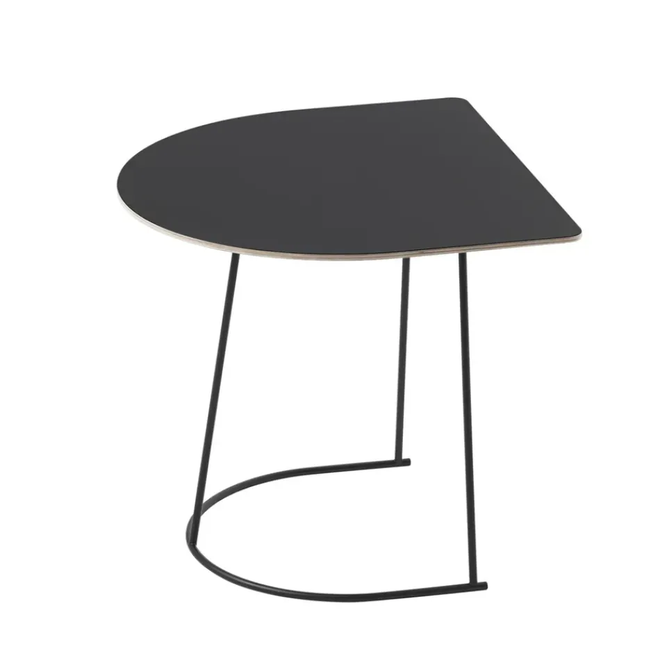 Muuto Coffee Tables*Airy sofa table half size, Black