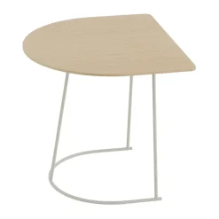 Muuto Coffee Tables*Airy sofa table half size, Lacquered oak veneer-off White