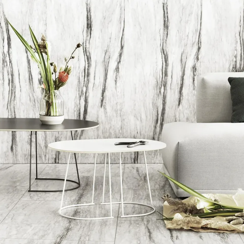 Muuto Coffee Tables*Airy sofa table S, Off- nano laminate White