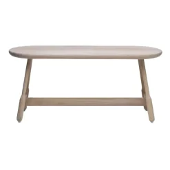Massproductions Benches*Albert bench 160 cm, -oiled oak White