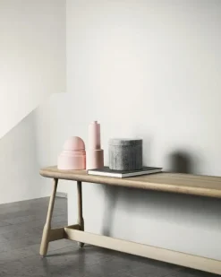 Massproductions Benches*Albert bench 160 cm, -oiled oak White